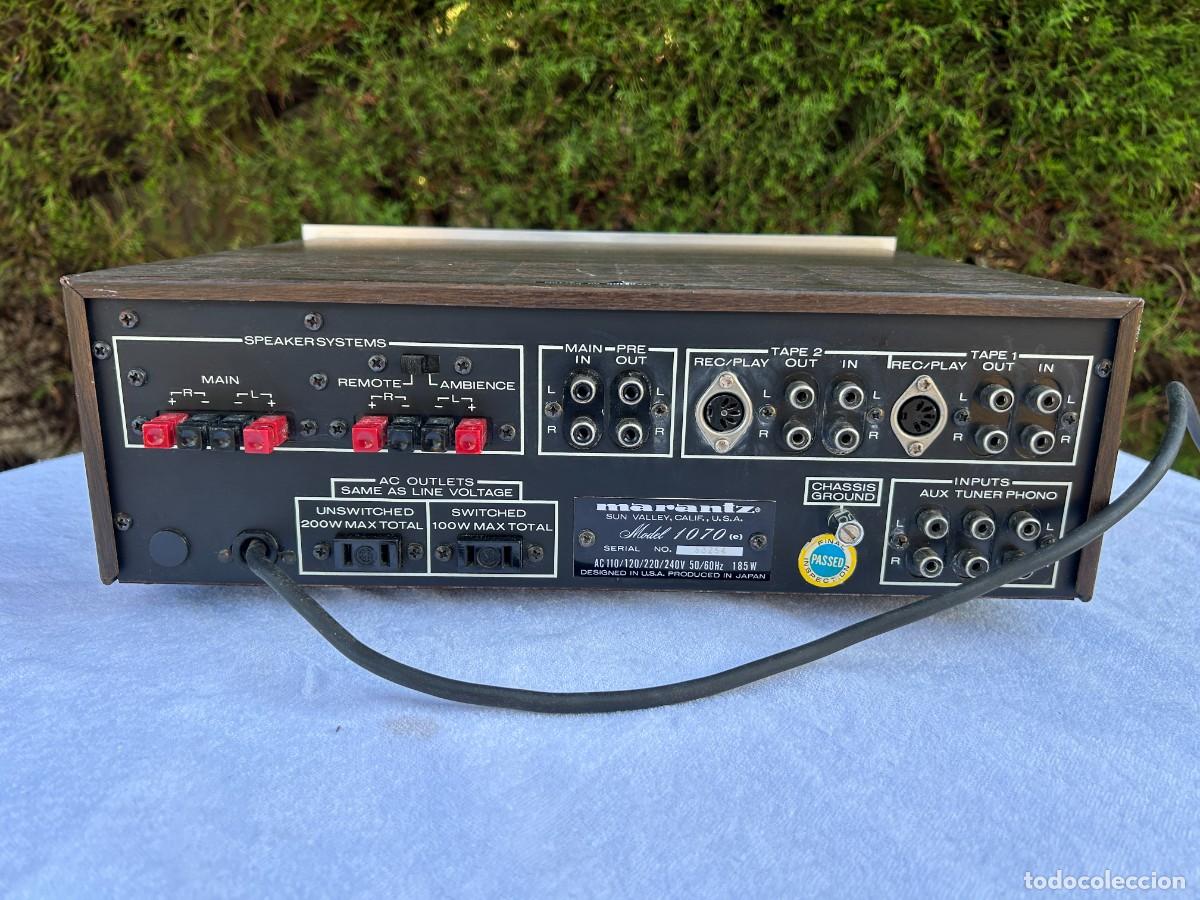 Radios antiguas: MARANTZ AMPLIFICADOR 1070 / FUNCIONANDO - Foto 2