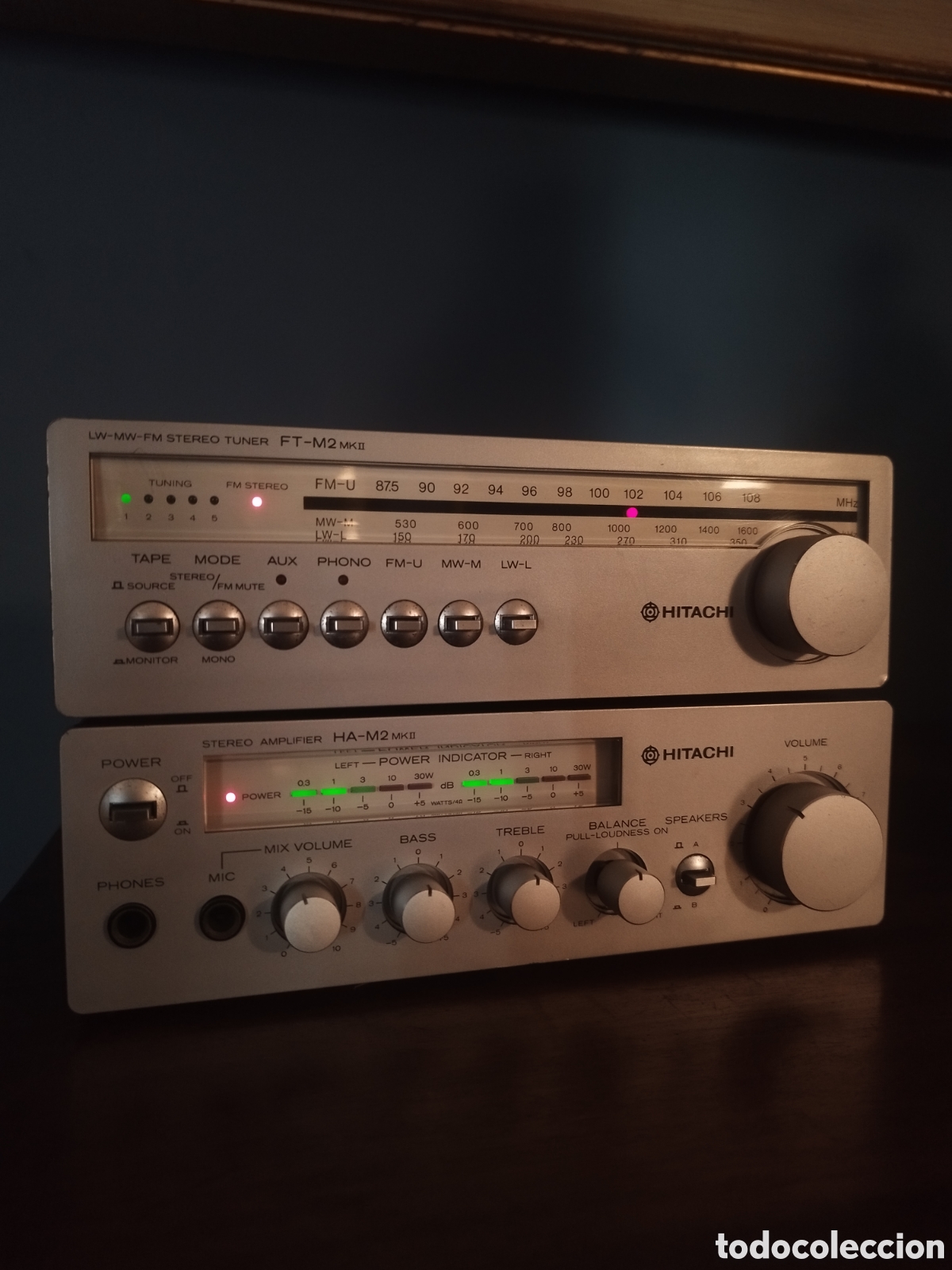 Radios antiguas: Equipo de m&uacute;sica Hitachi - Foto 4