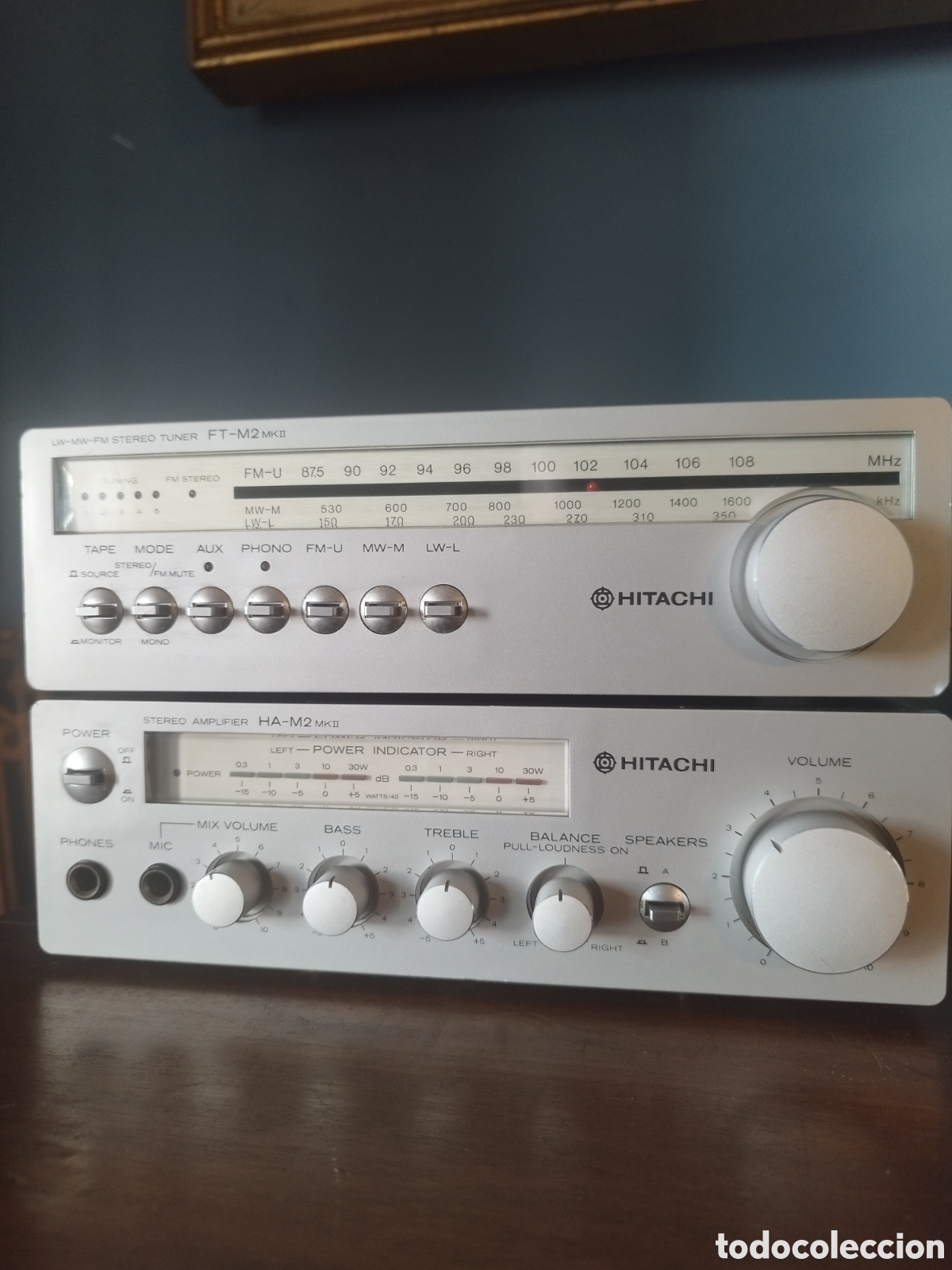 Radios antiguas: Equipo de m&uacute;sica Hitachi - Foto 8