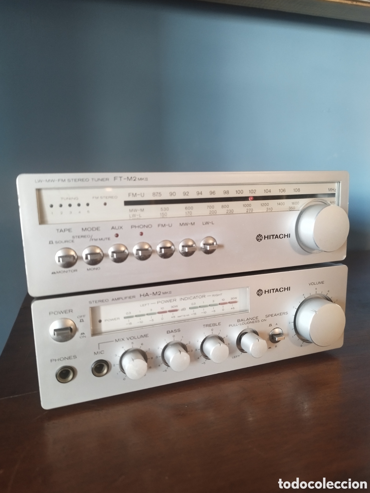 Radios antiguas: Equipo de m&uacute;sica Hitachi - Foto 9