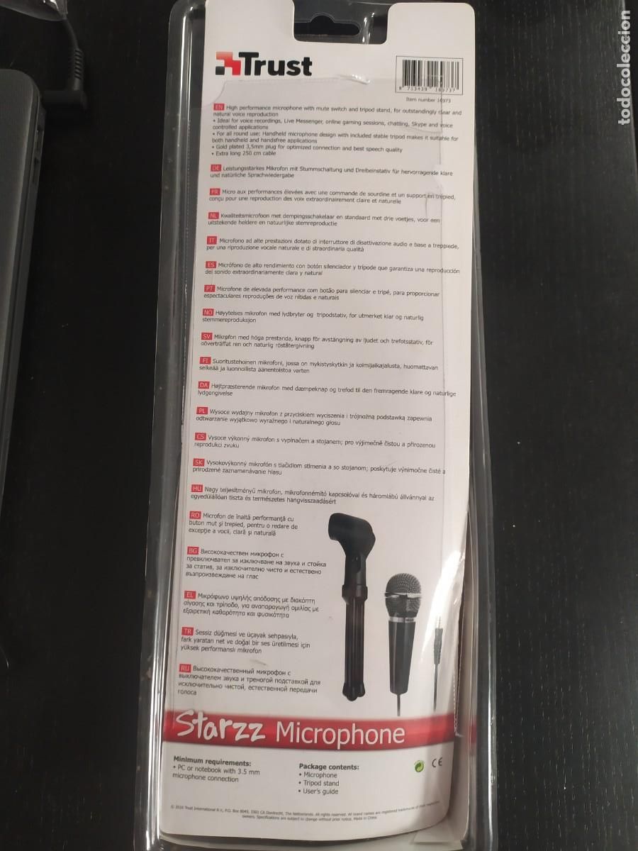 Radios antiguas: Micr&oacute;fono de alto rendimiento con tr&iacute;pode - Foto 2