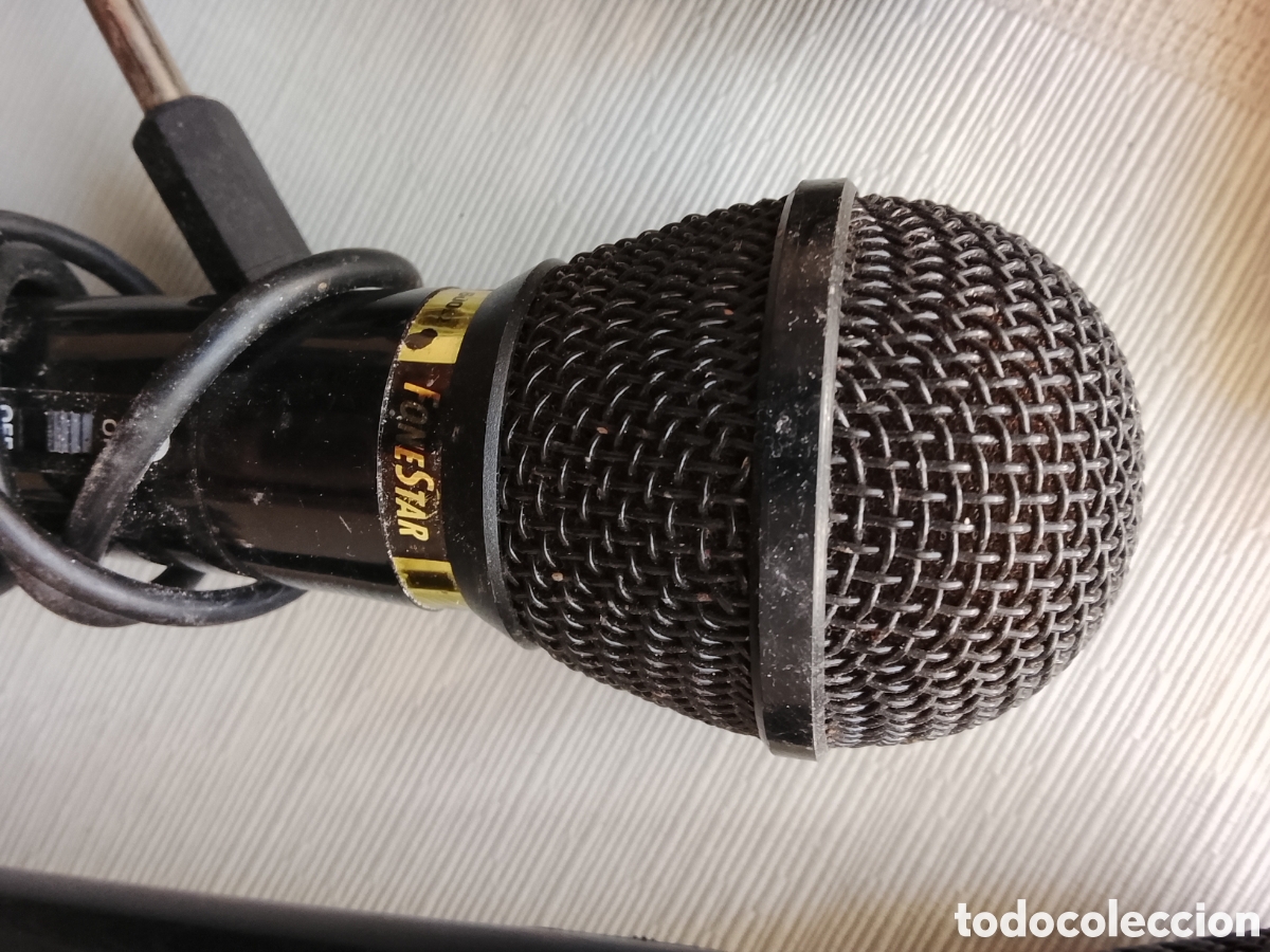 Radios antiguas: 4 Antiguos micr&oacute;fonos unidireccionales. - Foto 4