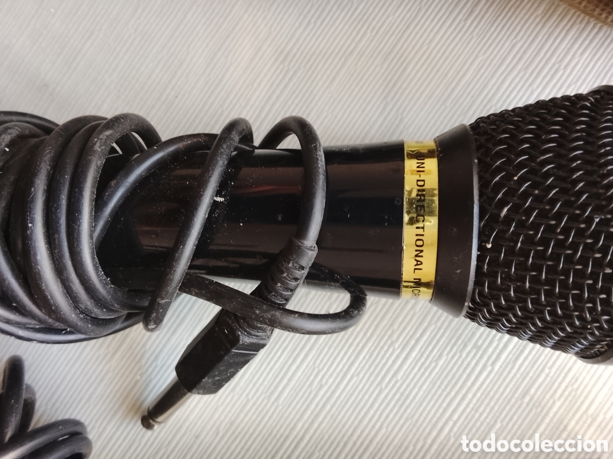 Radios antiguas: 4 Antiguos micr&oacute;fonos unidireccionales. - Foto 5