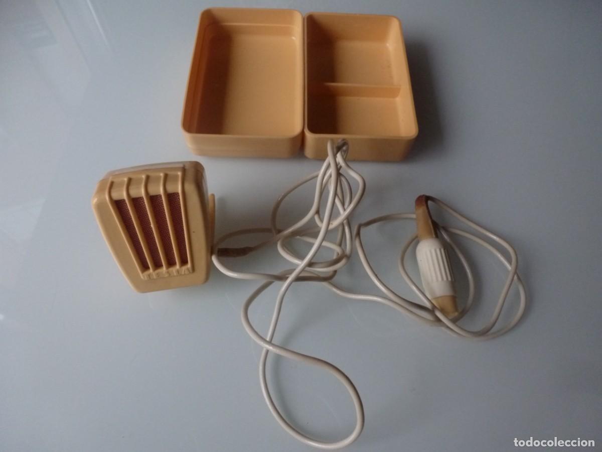 Radios antiguas: ANTIGUO MICR&Oacute;FONO TESLA SOBREMESA CAJA ORIGINAL - Foto 1