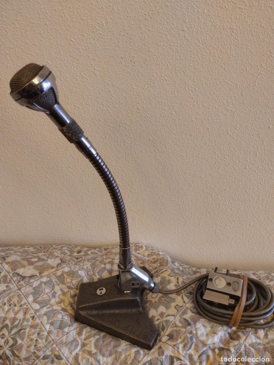 Radios antiguas: Micr&oacute;fono antiguo flexible Bouyer - Foto 2