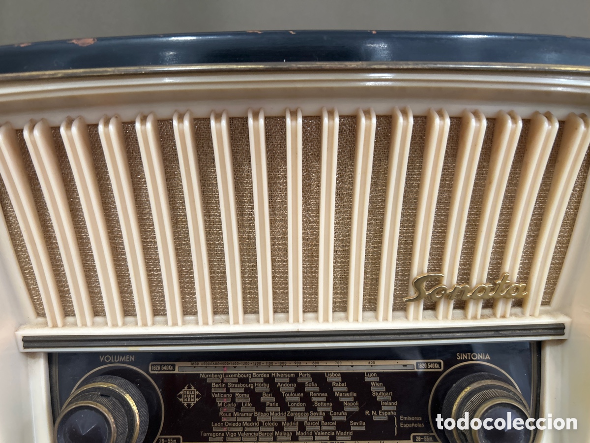 Radios antiguas: RADIO DE V&Aacute;LVULAS TELEFUNKEN SONATA U-1825 - Foto 3