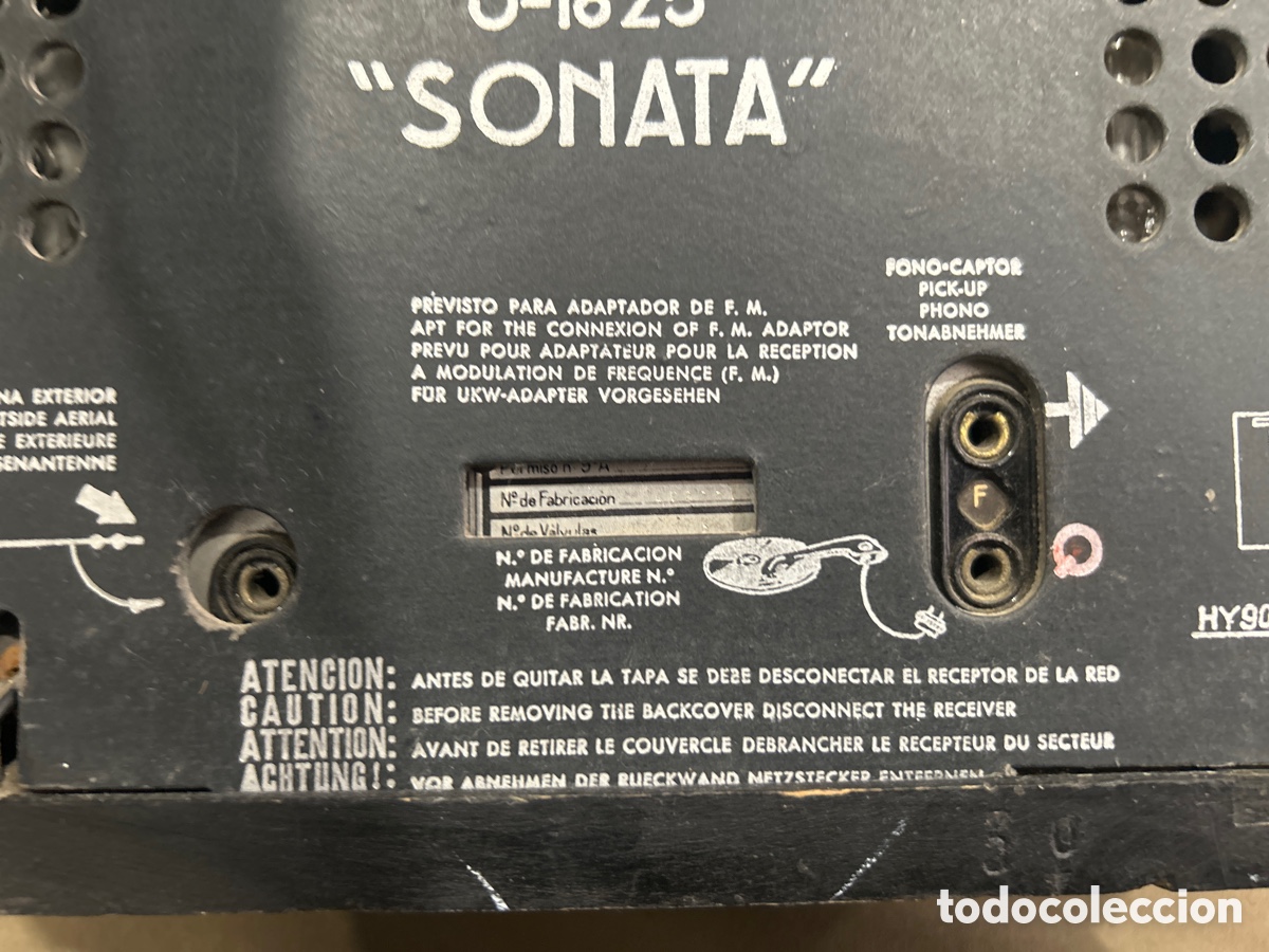 Radios antiguas: RADIO DE V&Aacute;LVULAS TELEFUNKEN SONATA U-1825 - Foto 7