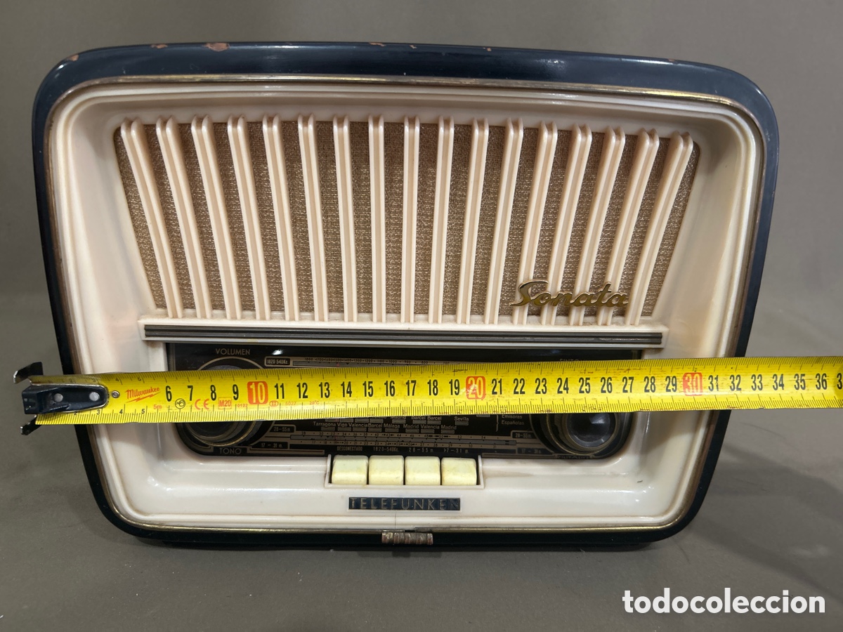 Radios antiguas: RADIO DE V&Aacute;LVULAS TELEFUNKEN SONATA U-1825 - Foto 9