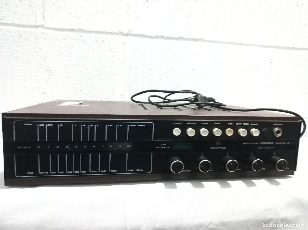 Radios antiguas: Amplificador COSMO ALPHA 5 Receiver. - Foto 1