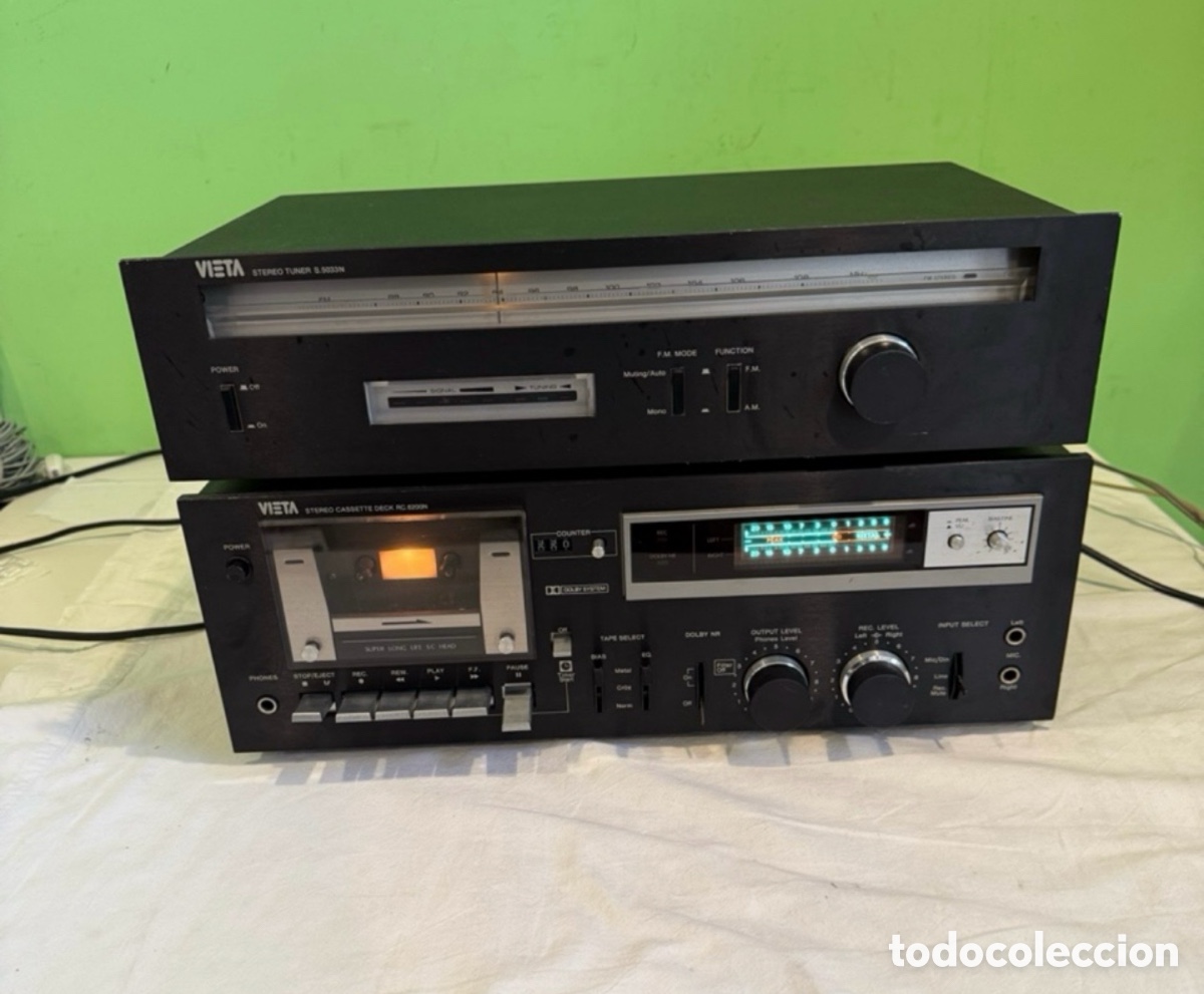 Radios antiguas: Pletina Vieta RC6200 Cassette Deck+sintonizador