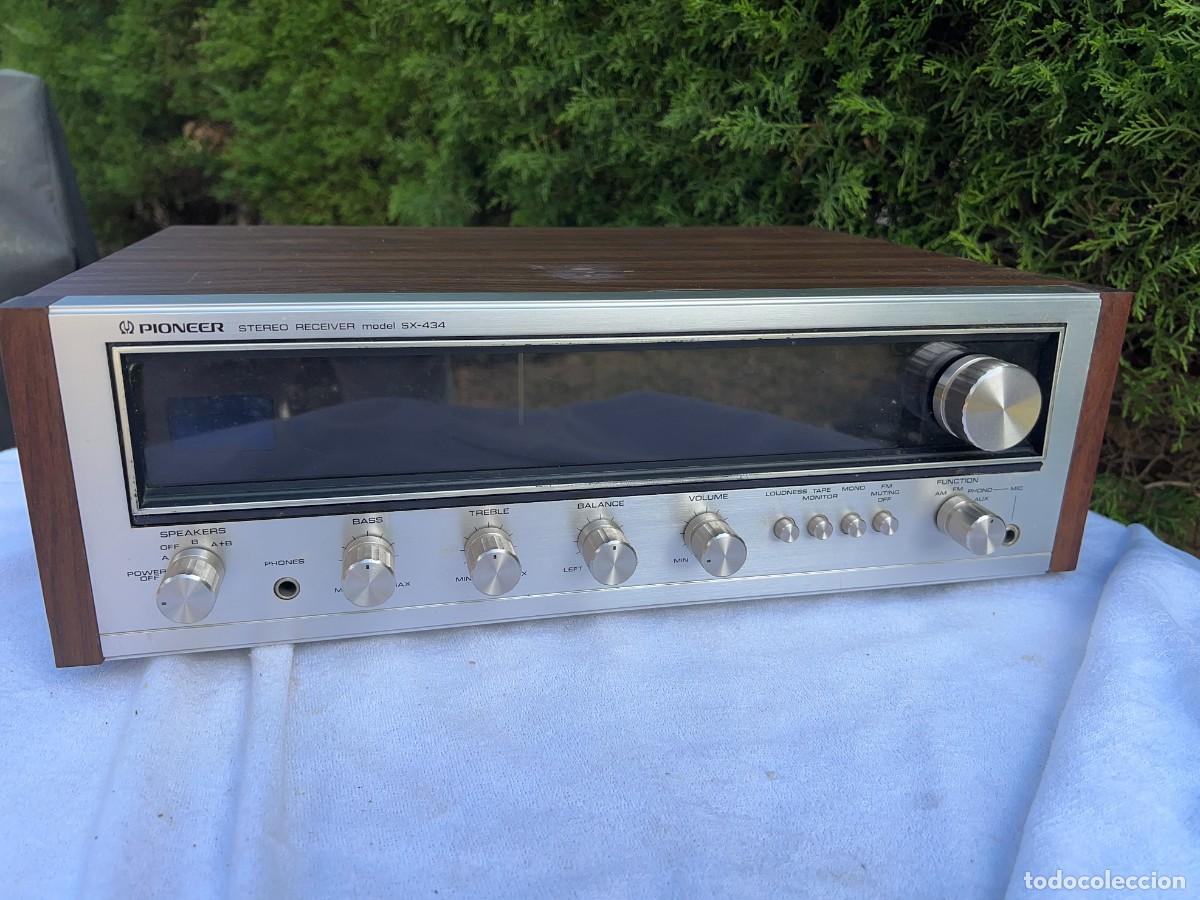 Radios antiguas: PIONEER AMPLIFICADOR Y SINTONIZADOR STEREO MODELO SX 434 / FUNCIONANDO