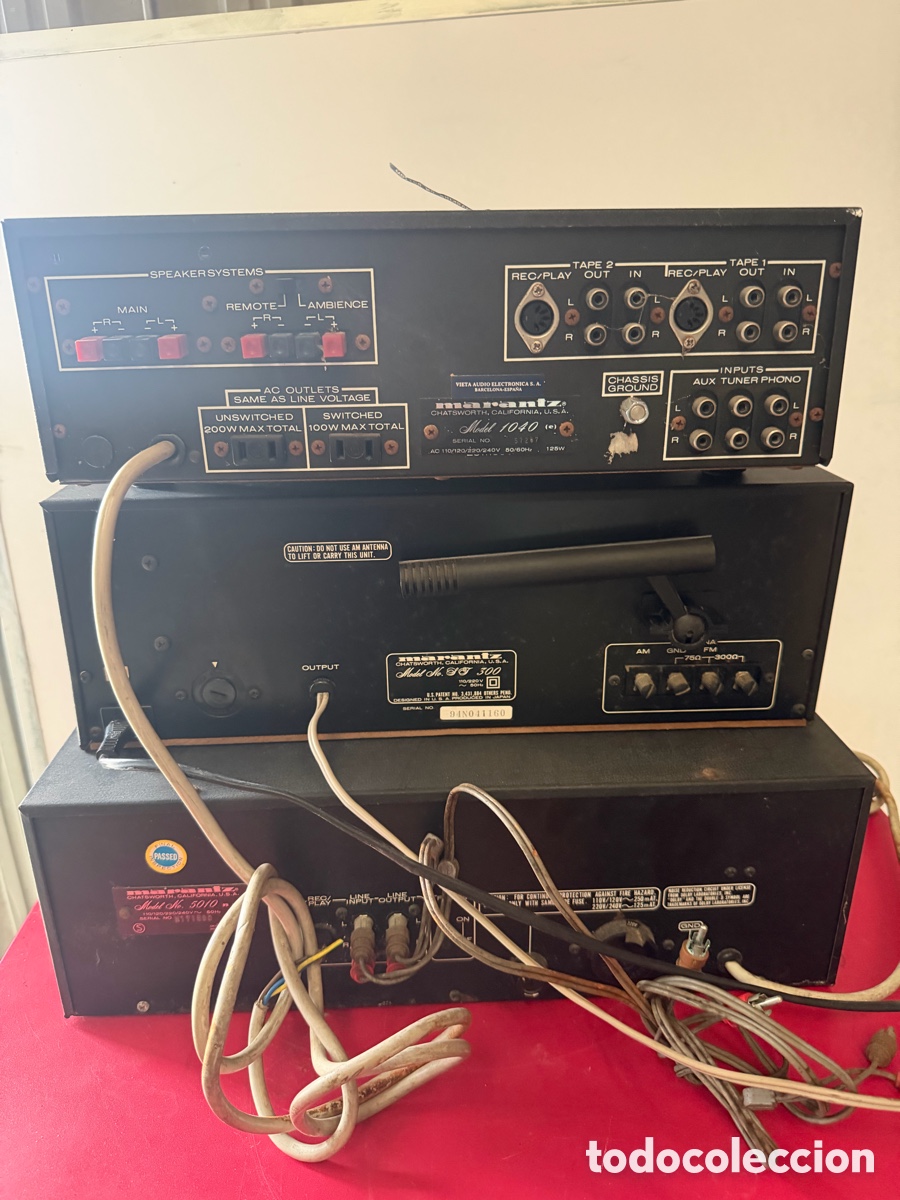 Radios antiguas: Equipo Est&eacute;reo Vintage Marantz Completo - Foto 6