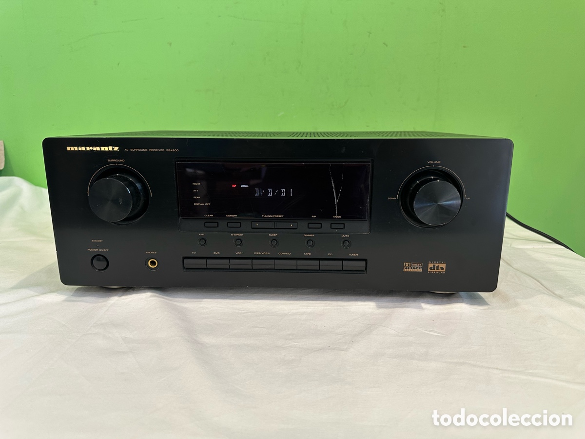 Radios antiguas: Amplificador Marantz SR4200 AV Surround alta fidelidad Dolby Digital DTS funciona
