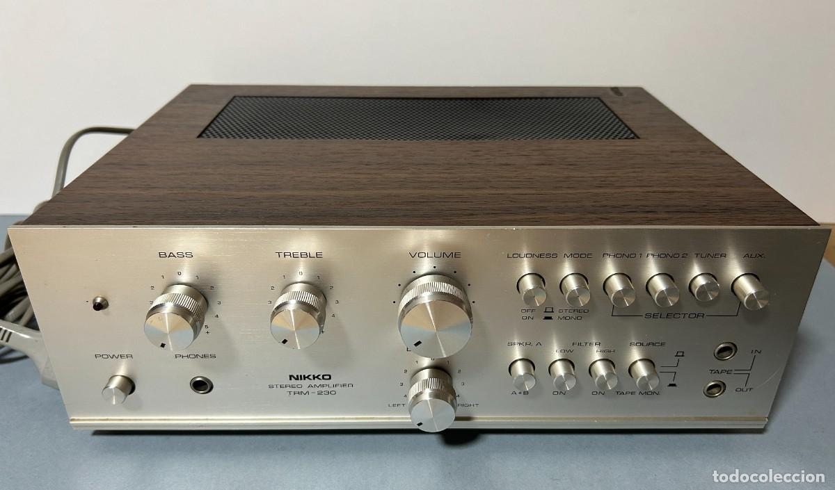 Radios antiguas: Amplificador Stereo NIKKO TRM-230 Jap&oacute;n 1971