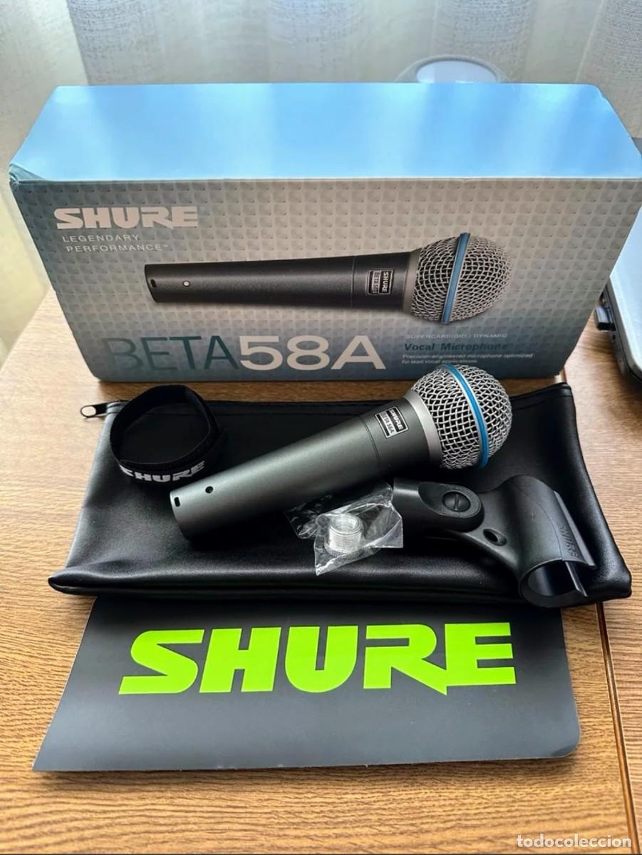 Radios antiguas: Micr&oacute;fono vocal din&aacute;mico Shure Beta 58A
