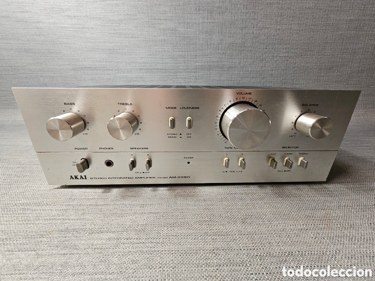 Radios antiguas: Amplificador Akai AM-2250 Vintage A&ntilde;os 70