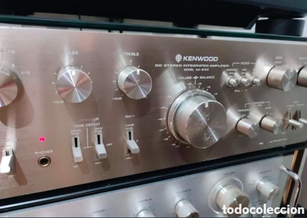 Radios antiguas: Espectacular Amplificador Vintage Kenwood KA-8150 - Edici&oacute;n Especial Bronce - Restaurado