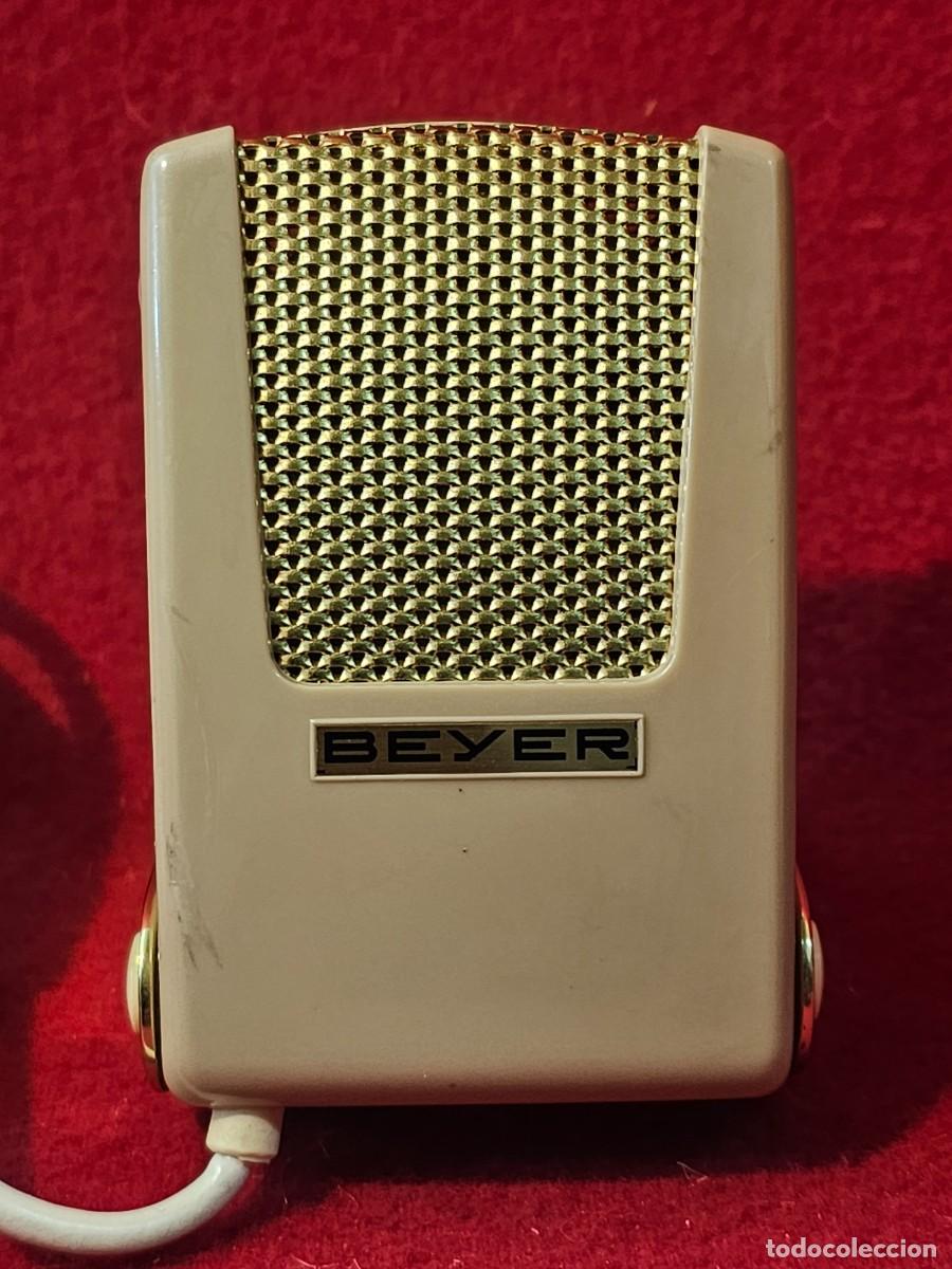 Radios antiguas: MICROFONO ANTIGUO BEYER