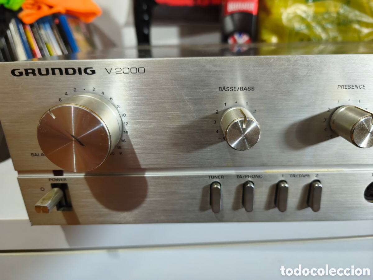 Radios antiguas: amplificador est&eacute;reo integrado Grundig V 2000 High Fidelity,