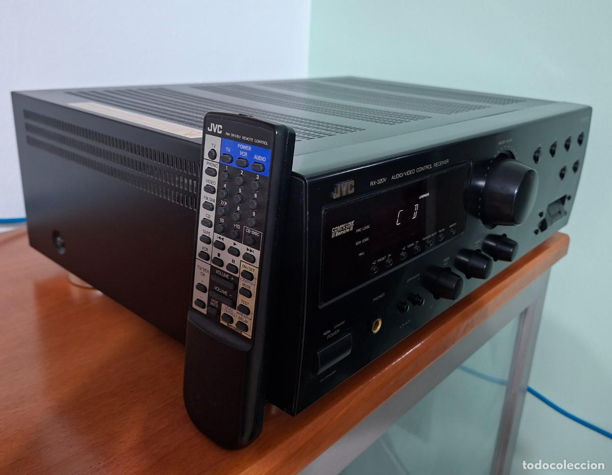 Radios antiguas: AMPLIFICADOR JVC RX-320V DE COLOR NEGRO EN PERFECTO ESTADO, COMO NUEVO