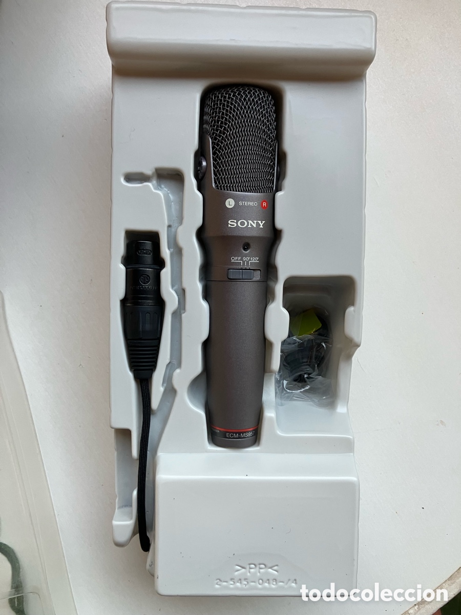 Radios antiguas: Micr&oacute;fono Sony ECM-MS 957 - Foto 4