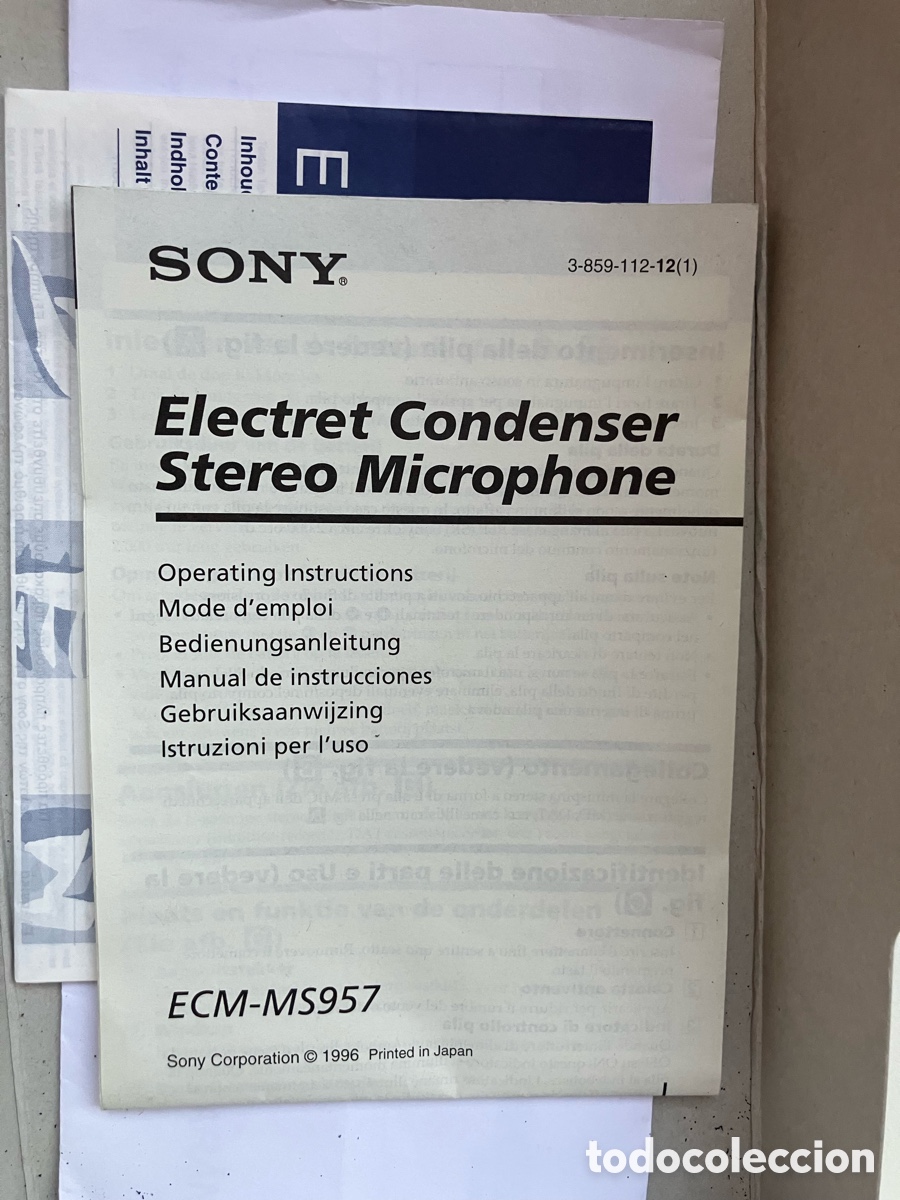 Radios antiguas: Micr&oacute;fono Sony ECM-MS 957 - Foto 6