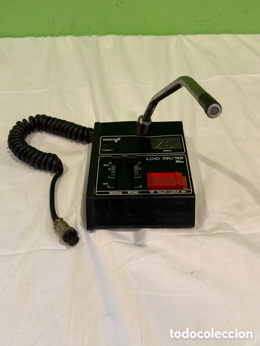 Radios antiguas: Micr&oacute;fono SADELTA Echo Master Plus &ndash; CB Radio Vintage - Foto 2