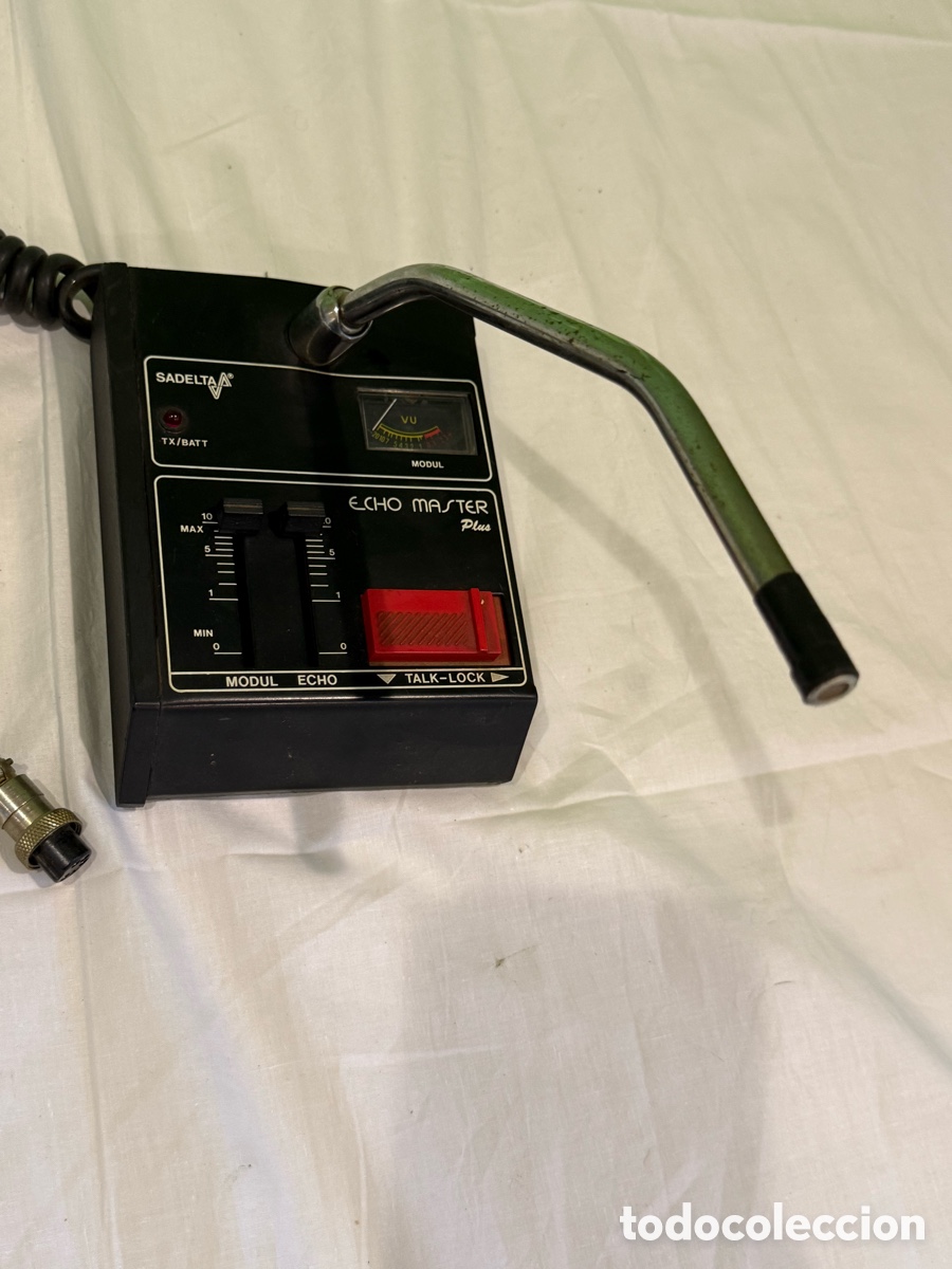 Radios antiguas: Micr&oacute;fono SADELTA Echo Master Plus &ndash; CB Radio Vintage - Foto 4