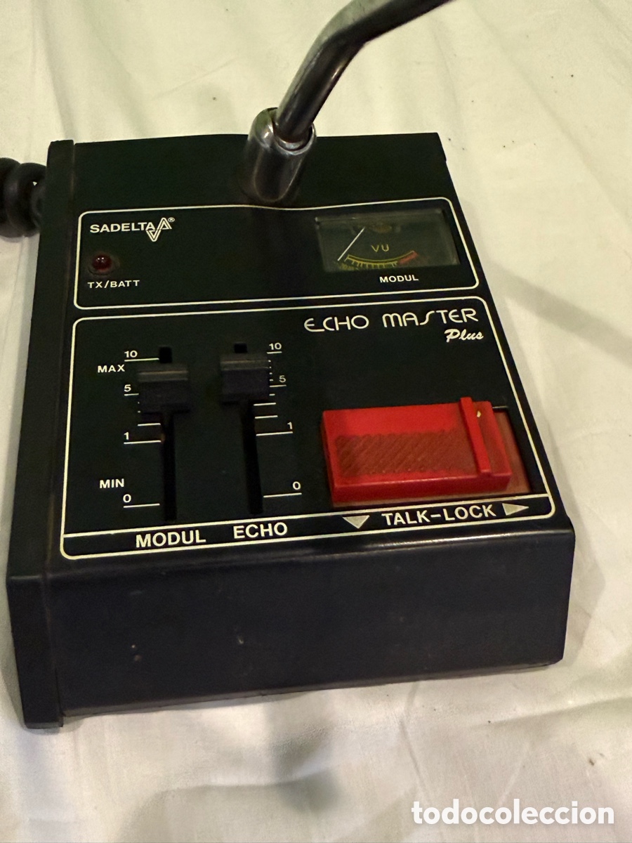 Radios antiguas: Micr&oacute;fono SADELTA Echo Master Plus &ndash; CB Radio Vintage - Foto 5