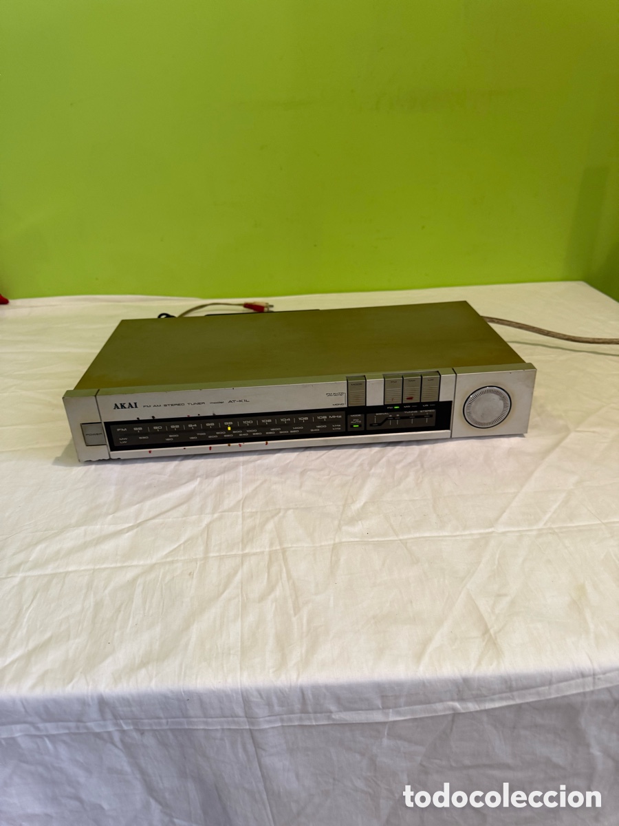 Alte Radios: AKAI AT-K1L Sintonizador Stereo FM/AM Vintage &ndash; Made in France &ndash; Con Antena y Cables