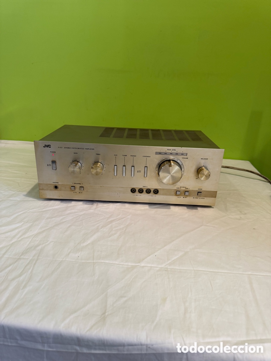 Alte Radios: Amplificador est&eacute;reo JVC A-S7 Vintage Hi-Fi Made in Japan &ndash; Funcionando