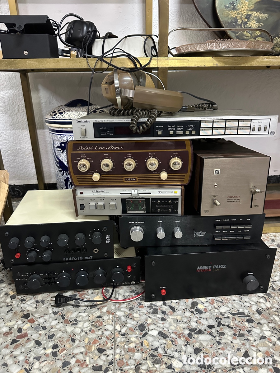 Radios Anciennes: Conjunto de amplificadores y preamplificadores vintage