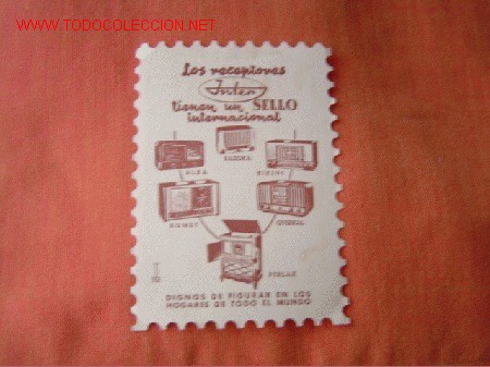 Radios antiguas: Publicidad Radio Inter. - Foto 2