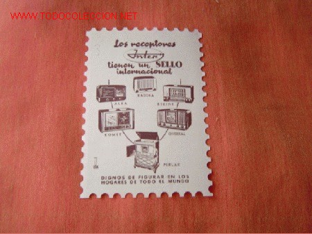Radios antiguas: Publicidad Radio Inter. - Foto 2