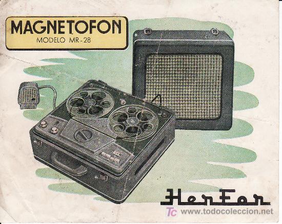 Radios antiguas: MAGNETOFONO  HERFOR , MOD. MR 28 - Foto 1