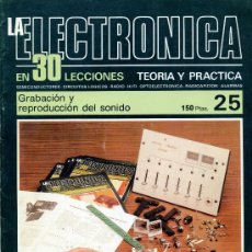 Radios antiguas: LA ELECTRONICA EN 30 LECCIONES Nº 25. Lote 26933009