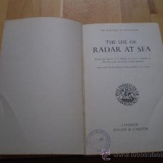 Radios antiguas: THE USE OF RADAR AT SEA.. Lote 26417004
