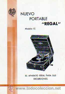 Radios antiguas: CATALOGO NUEVO PORTABLE REGAL - Foto 1