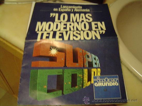 Radios antiguas: Publicidad de Televisor Inter Grundig - Foto 1