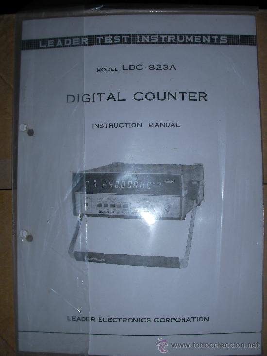 Radios antiguas: MANUAL DIGITAL COUNTER MODEL LDC-823A - Foto 1