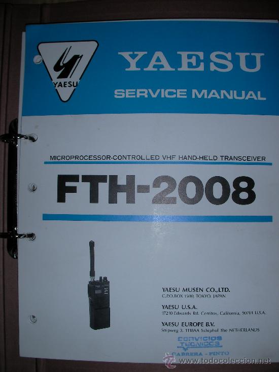 Radios antiguas: MANUAL YAETSU FTH-2008 - Foto 1