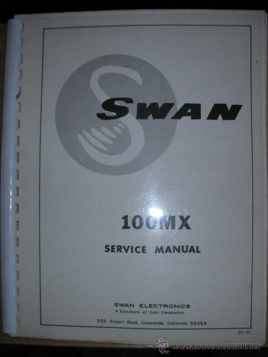 Radios antiguas: MANUAL SWAN 100MX ---- - Foto 1