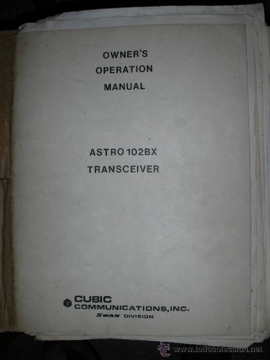 Radios antiguas: MANUAL ASTRO 102BX - Foto 1