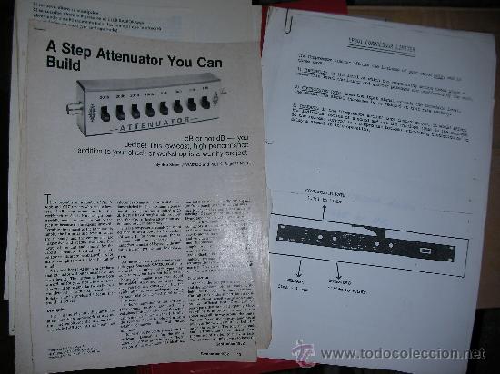 Radios antiguas: DOCUMENTACION VARIADA EP841 COMPRESOR LIMITER Y OTROS - Foto 1