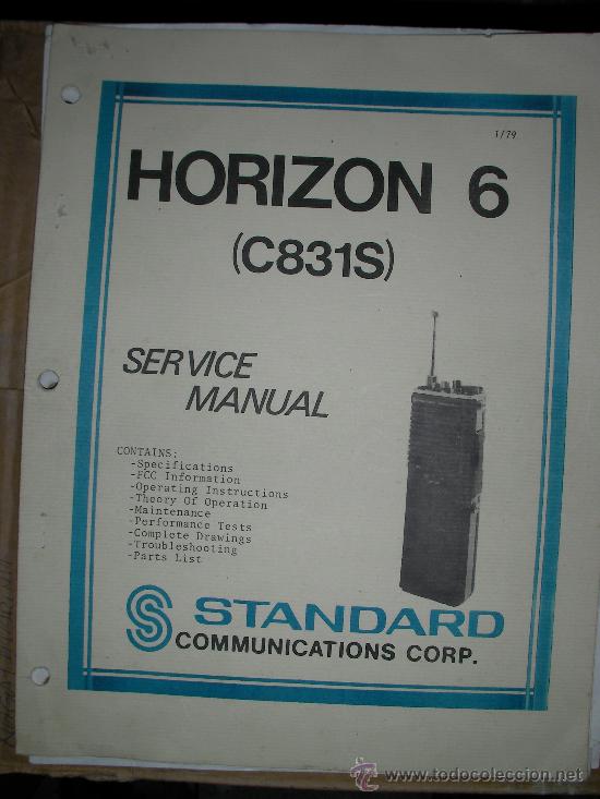 Radios antiguas: MANUAL STANDARD HORIZON 6 - Foto 1