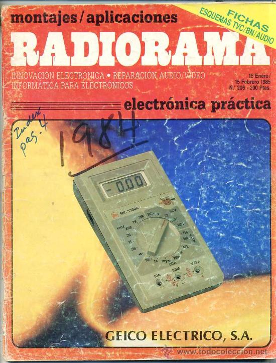 Radios antiguas: RADIORAMA N&ordm; 206 (1985) - Foto 1