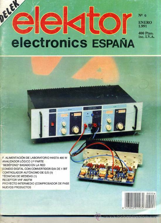 Radios antiguas: DELEK ELEKTOR ELECTR&Oacute;NICS N&ordm; 6 (1991) - Foto 1