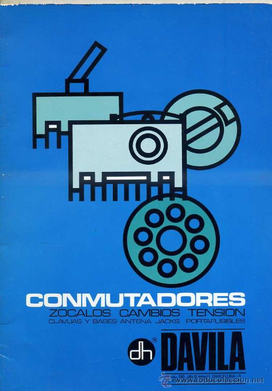Radios antiguas: CAT&Aacute;LOGO CONMUTADORES D&Aacute;VILA (1979) - Foto 1