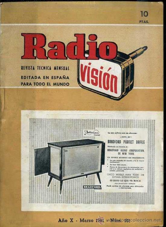 Radios antiguas: RADIOVISI&Oacute;N N&ordm; 101 - MARZO 1961 - Foto 1