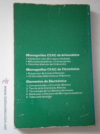 Radios antiguas: ELEMENTOS DE ELECTRONICA 1 COMPONENTES Y CIRCUITOS BASICOS F A WILSON CEAC 1 edicion 1982 - Foto 2